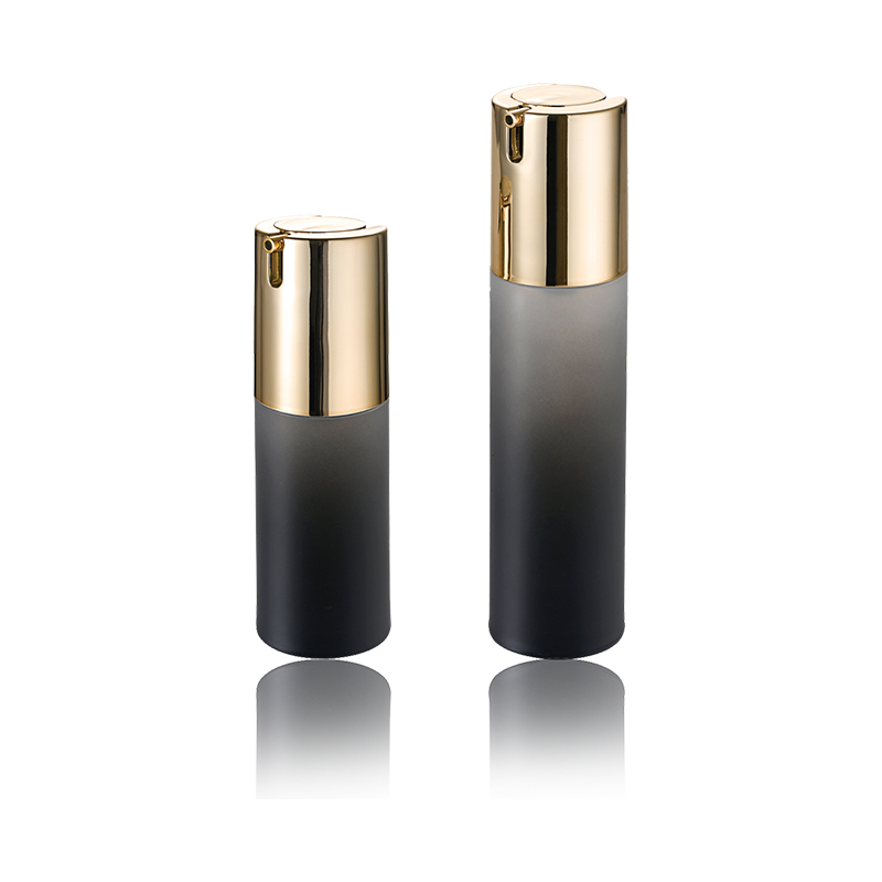30ml 50ml musta läpinäkymätön Airless Bottle-HS-029C