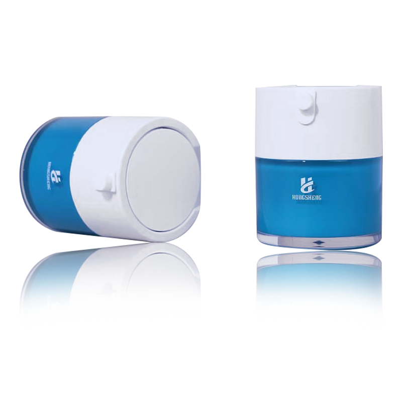 HS-036 Blue 30G 1oz Muovinen akryyli kosmetiikkapurkki Voidesäiliöt Muoviseerumipurkki kosmetiikkaan ja ihonhoitoon